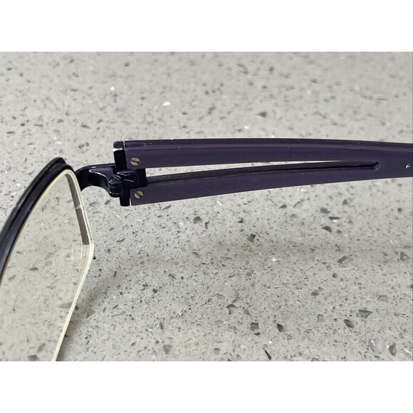 Roots Eyewear PLM CEN 51-18-135 Plum Purple Half Rim Eyeglasses Frames ONLY - Picture 6 of 8